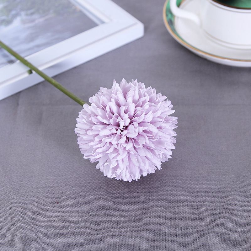 仿真花乒乓菊小球菊花假花客厅盆栽插花婚庆装饰花卉批发厂家批发细节图