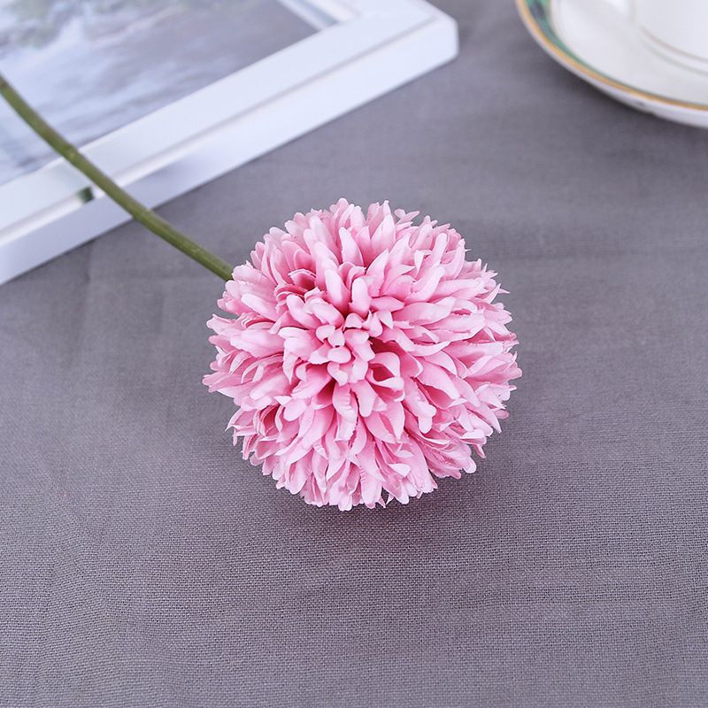 仿真花乒乓菊小球菊花假花客厅盆栽插花婚庆装饰花卉批发厂家批发产品图