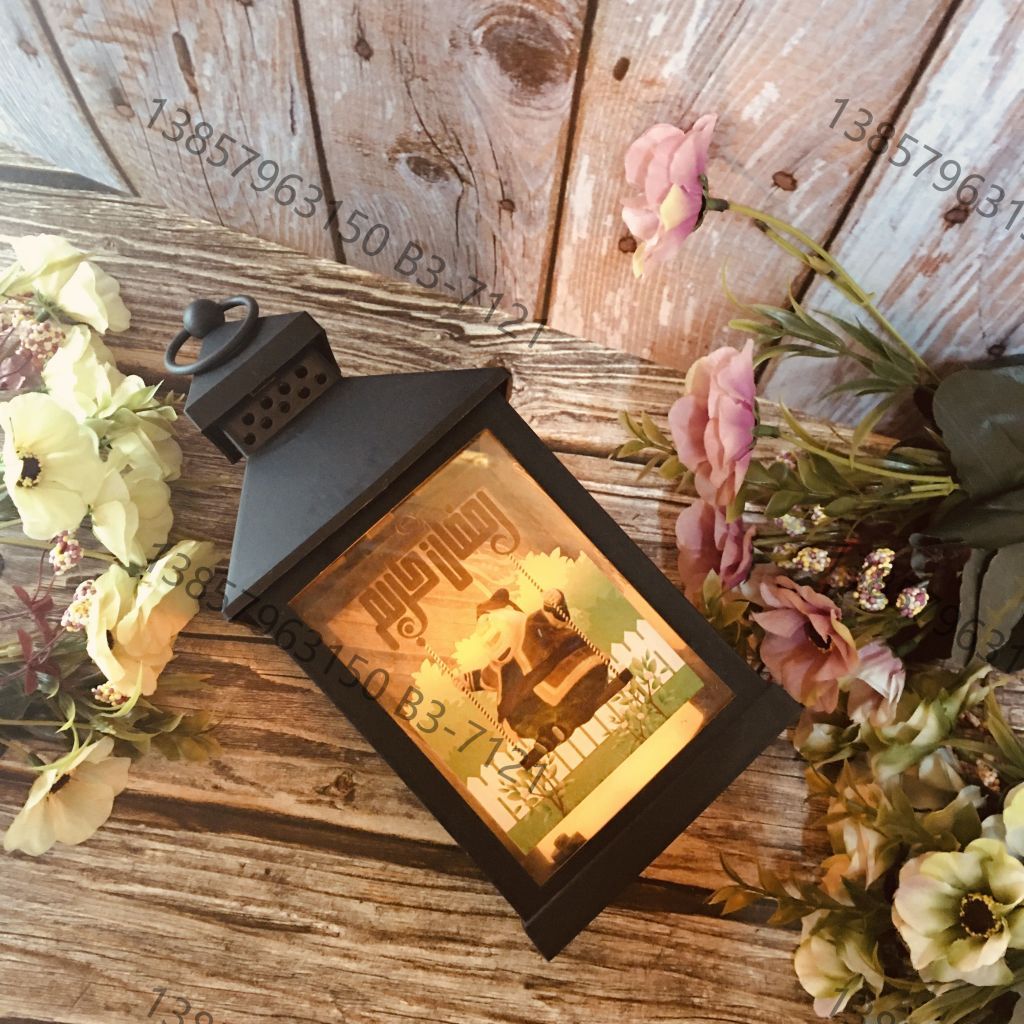 斋月万圣诞节风灯仿古/电子蜡烛/风灯白底实物图