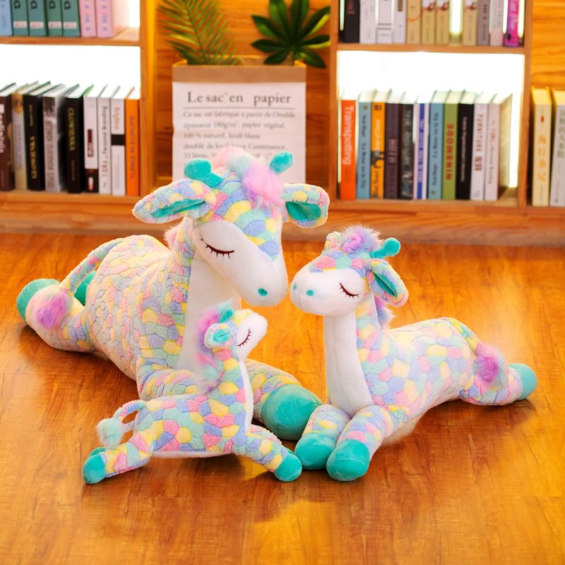 2022 New Rainbow Deer plush Toy, a cute birthday gift for boys and girls' bedrooms, 40m plush toy Specification image