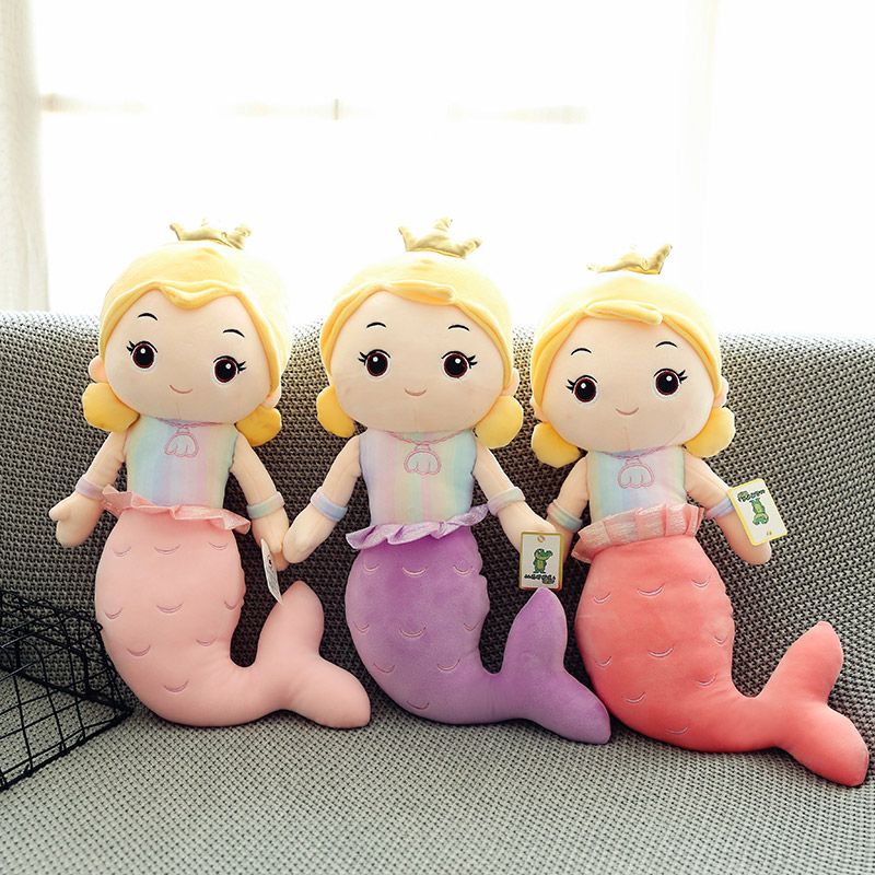 2022 New Mermaid plush toy, a cute birthday gift for boys and girls' bedrooms, 40m pink plush toy details Picture