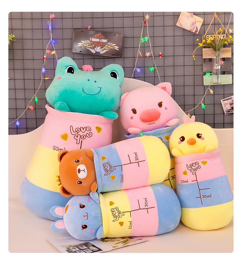 2022 New style quilt Pig plush toy, cute male and female bedroom birthday gift plush toy 70m detail image 20