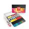 亚马逊热销铁盒12色水彩固体颜料带色卡固体水粉颜料图
