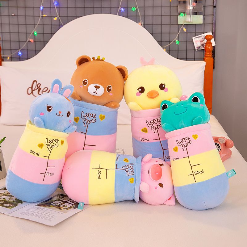 2022 New style quilt Pig plush toy, cute male and female bedroom birthday gift plush toy 70m Specification image