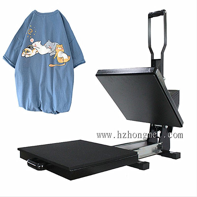 heat press new heat transfer machine, pull-out heat transfer machine, sweatshirt logo machine, heat transfer machine 38*38 Specification image