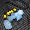 Bright crystal jewelry, natural aquamarine, irregular-shaped pendant necklace. Beautiful color, fresh and clean, simple and elegant, with a great wearing effect!! Item Picture