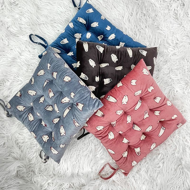 卡通绒布榻榻米垫凳子椅垫打坐垫布艺加厚垫子坐垫靠跨境