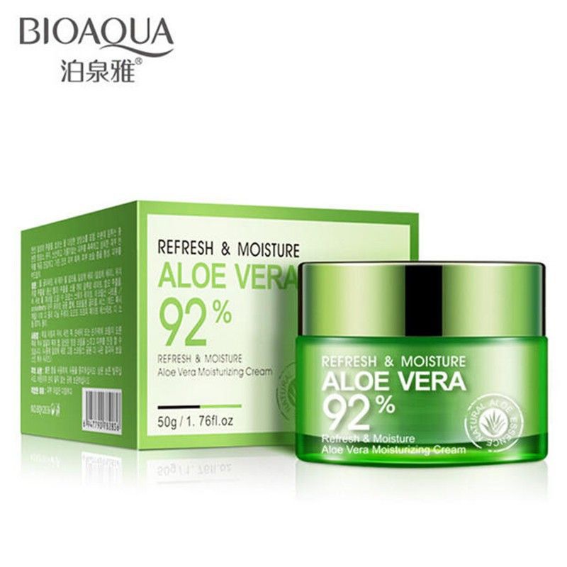 Poquanya Aloe Moisturizing Essence cream 92% moisturizing mild nourishing