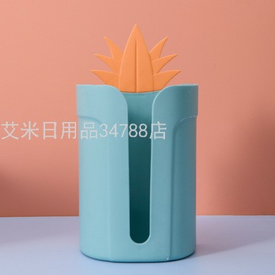 卫生间壁挂纸巾抽收纳 菠萝型免打孔纸巾盒 家用多功能卷纸筒2011详情图5