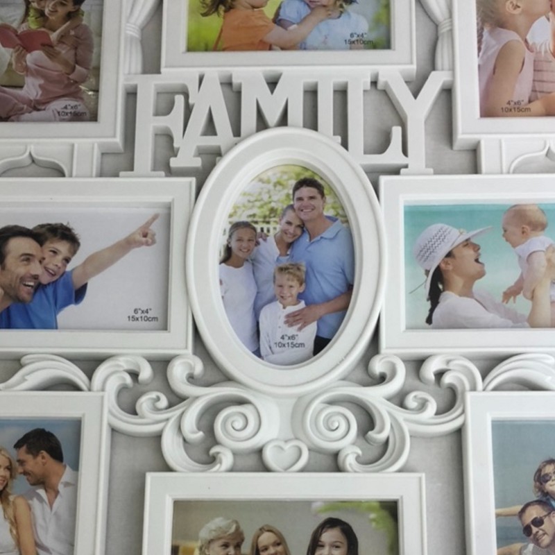  家居家庭门店装饰欧式简约塑料多孔组合挂墙相框10详情图3