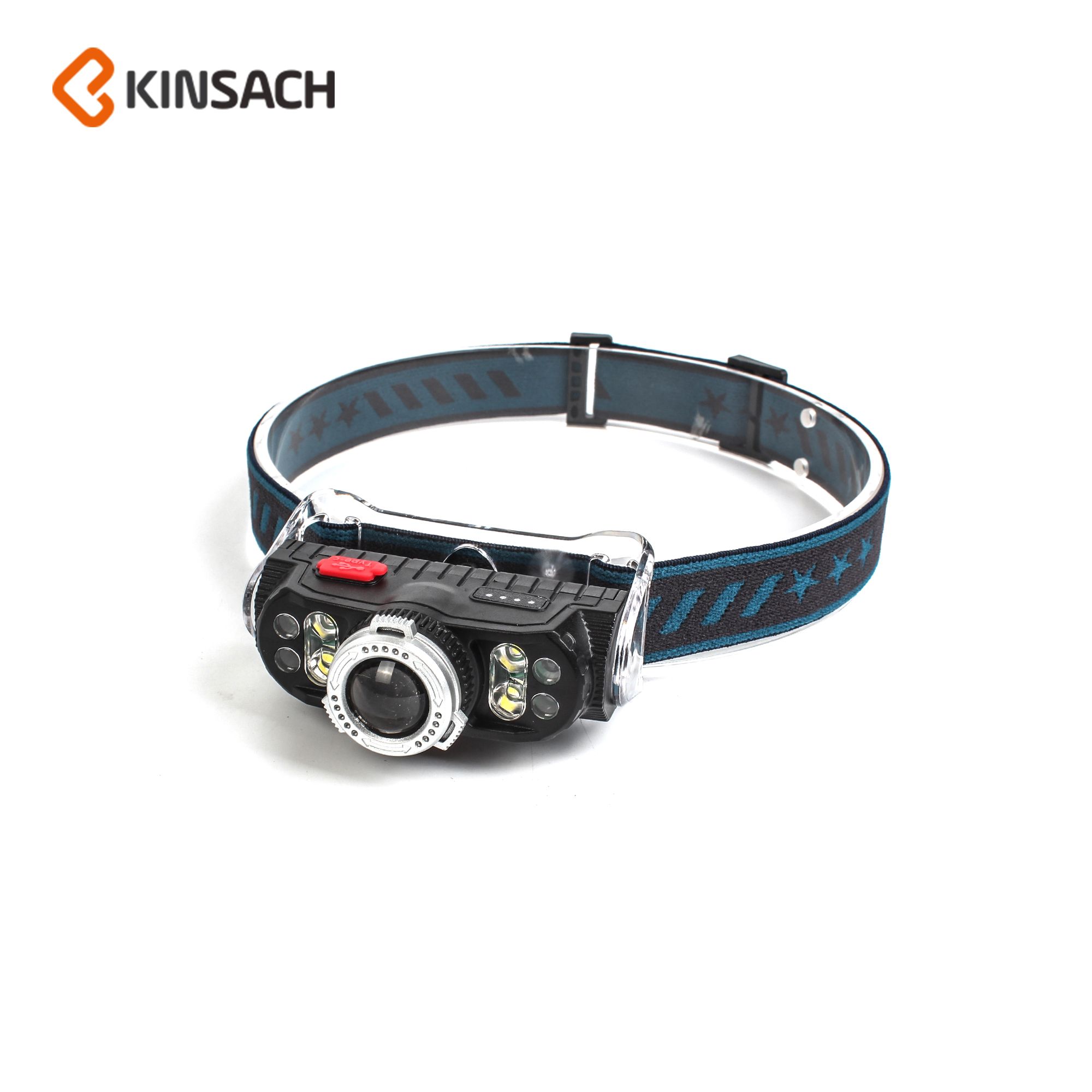New LED strong head lamp Mini multi-function fishing lamp wave intelligent sensing lamp cap wearing flashlight