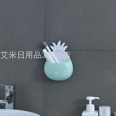 Internet celebrity Nordic style bathroom shelf Bathroom wall mounted cute cartoon toothbrush shelf 1967 full figure