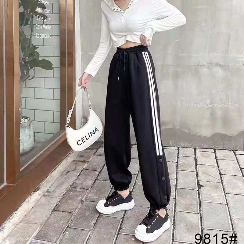 Otoño hollow straight casual pantalón de guardia deportivo multiplo versión coreana details Picture