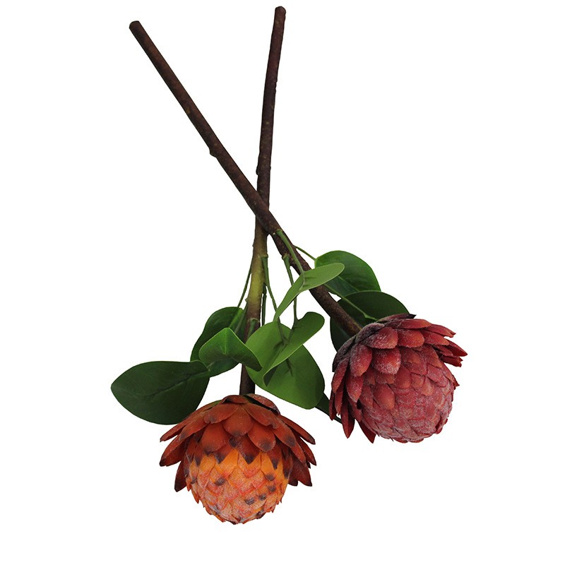 Artificial flowers, sugar apples, emperor flowers, silk flowers, home soft furnishings, table ornaments, floral art, Buddha heads, artificial flowers, interior decoration flowers in shops detail image 10
