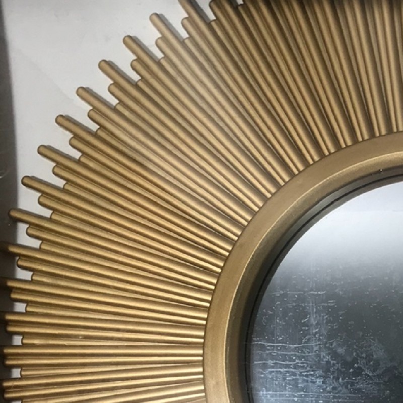 简约风格家居装饰墙面装饰金属质感圆形塑料挂墙镜子详情图3