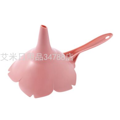 居家型创意花型厨房塑料漏斗大号 家用过滤酒漏漏斗2077