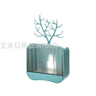 新款多功能无痕壁挂肥皂盒 浴室沥水收纳香皂盒2199细节图