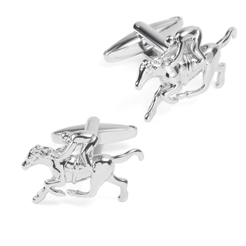 Custom-made high-end and fashionable French shirt cufflinks featuring popular horse racing metal from Europe and America Application Scenario