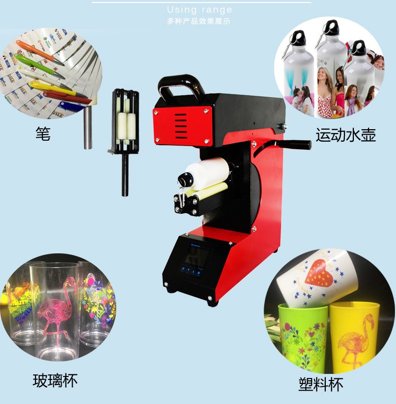 AP1825 heat transfer rolling machine, plastic cup printing, logo printing, pen printing machine, thermos cup heat transfer printing machine, uncoated cup baking machine pic 5