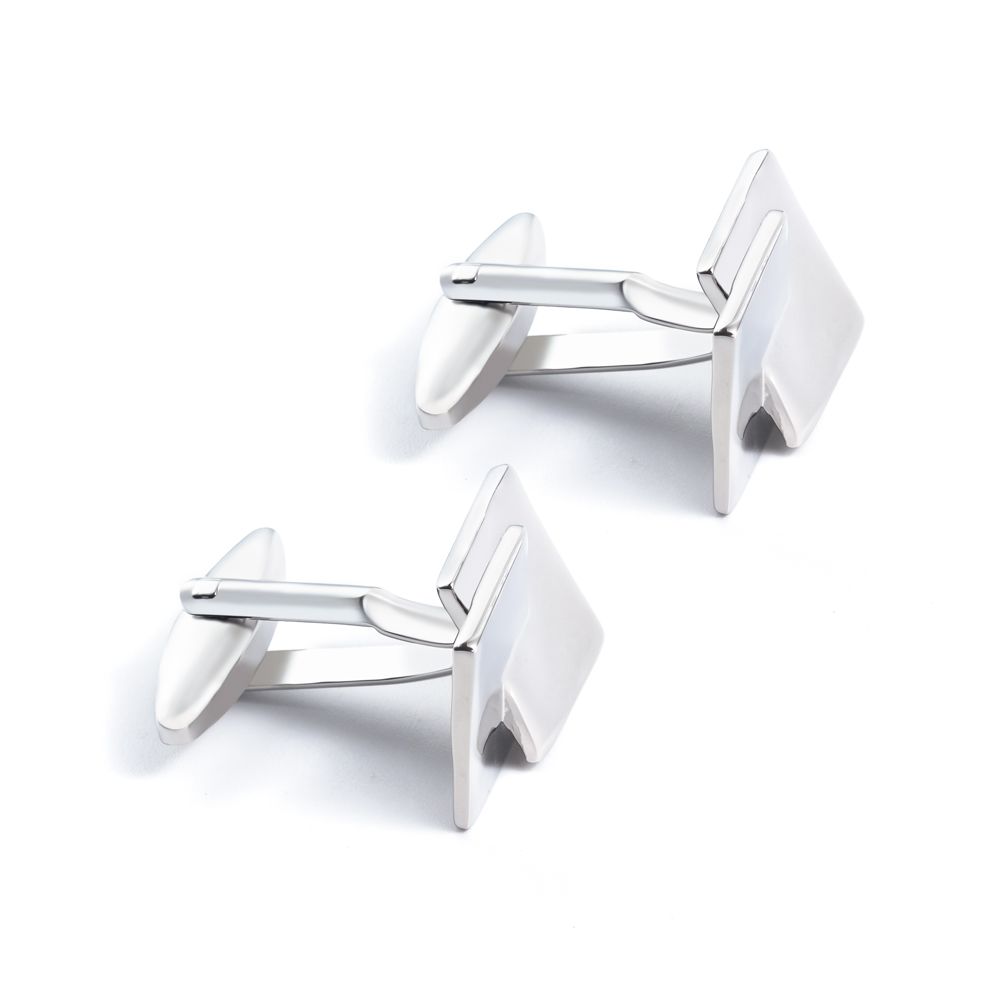 Wholesale square cross metal cufflinks, high-end and fashionable French shirt cufflinks customization details Picture