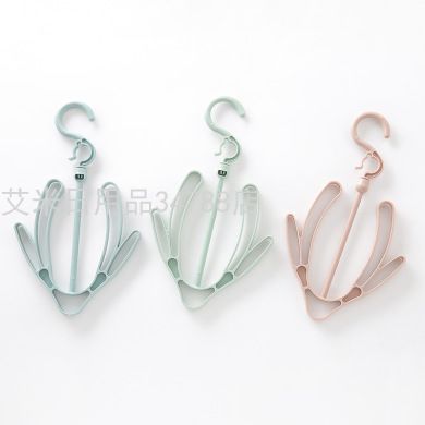 阳台晒鞋架鞋子的衣架晾鞋架 小型晾晒架防风鞋架晒鞋挂钩两个装产品图