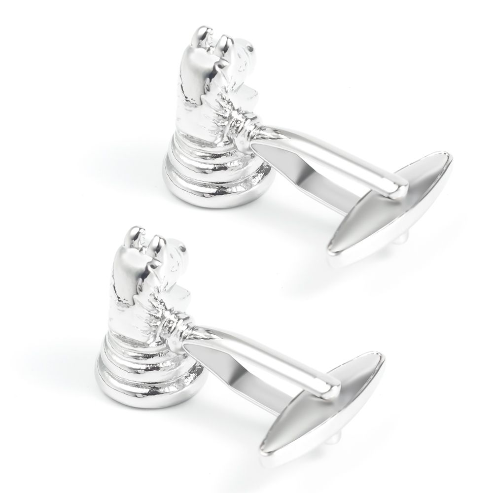 European and American cross-border best-selling chess horse metal cufflinks, high-end and fashionable French shirt cufflinks custom-made details Picture