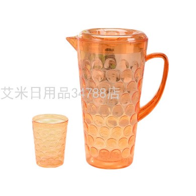 2021新款创意塑料冷水壶大容量带盖饮料果汁壶家用客厅凉水壶0502详情图1