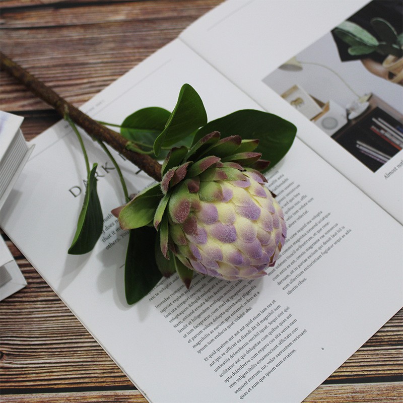Artificial flowers, sugar apples, emperor flowers, silk flowers, home soft furnishings, table ornaments, floral art, Buddha heads, artificial flowers, interior decoration flowers in shops detail image 15