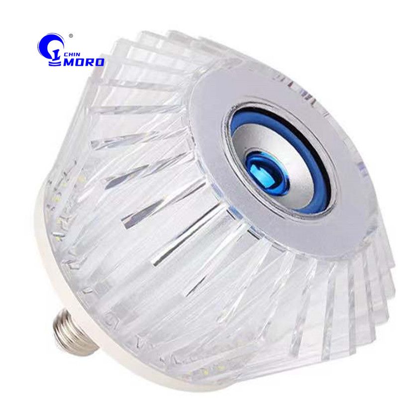 LED舞台灯七彩水晶蓝牙音响灯泡RGB智能遥控调光LED氛围灯 