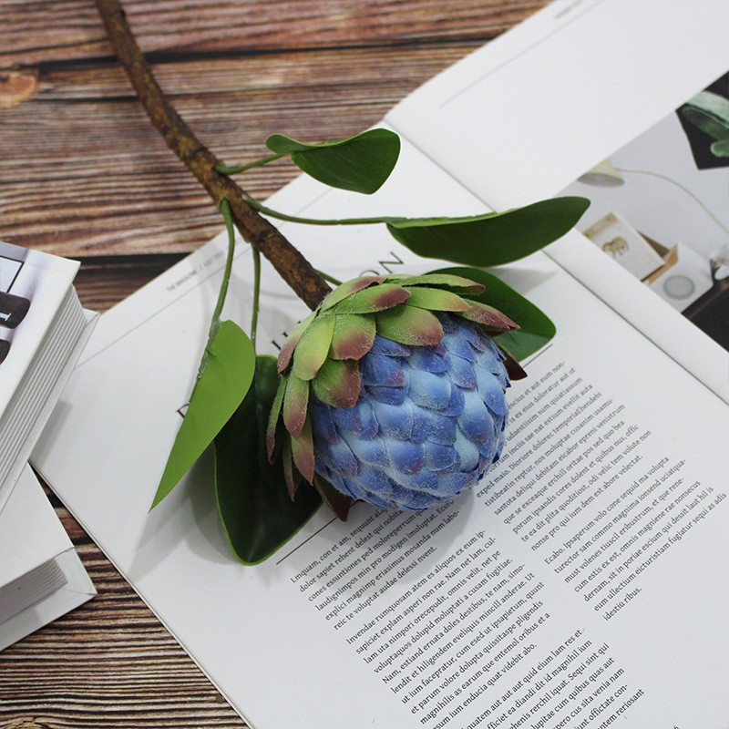Artificial flowers, sugar apples, emperor flowers, silk flowers, home soft furnishings, table ornaments, floral art, Buddha heads, artificial flowers, interior decoration flowers in shops detail image 16