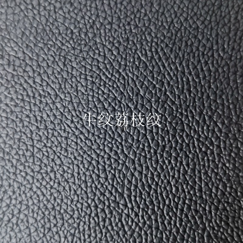 现货批发经典荔枝纹皮革   0.6mm针织布牛皮纹奔驰纹De90纹箱包革人造革详情图2