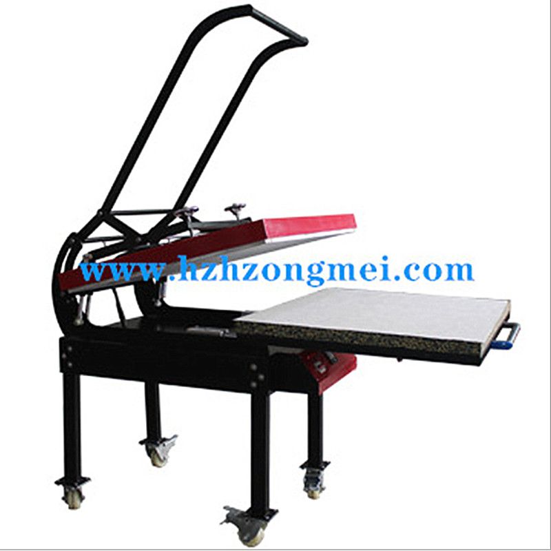 MHP01 Large manual T-shirt transfer machine, heat transfer machine, heat transfer equipment details Picture