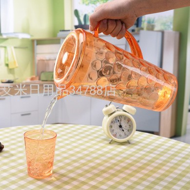 2021新款创意塑料冷水壶大容量带盖饮料果汁壶家用客厅凉水壶0502详情图3