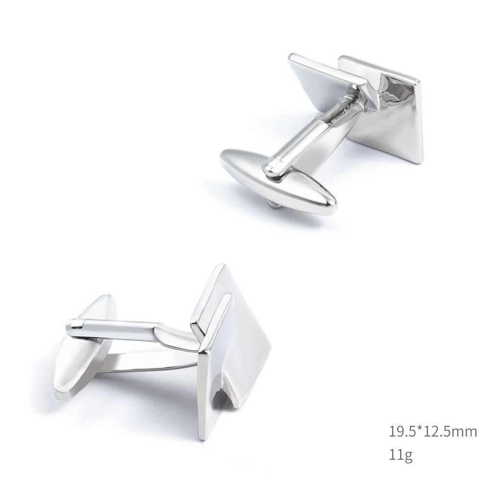 Wholesale square cross metal cufflinks, high-end and fashionable French shirt cufflinks customization Application Scenario