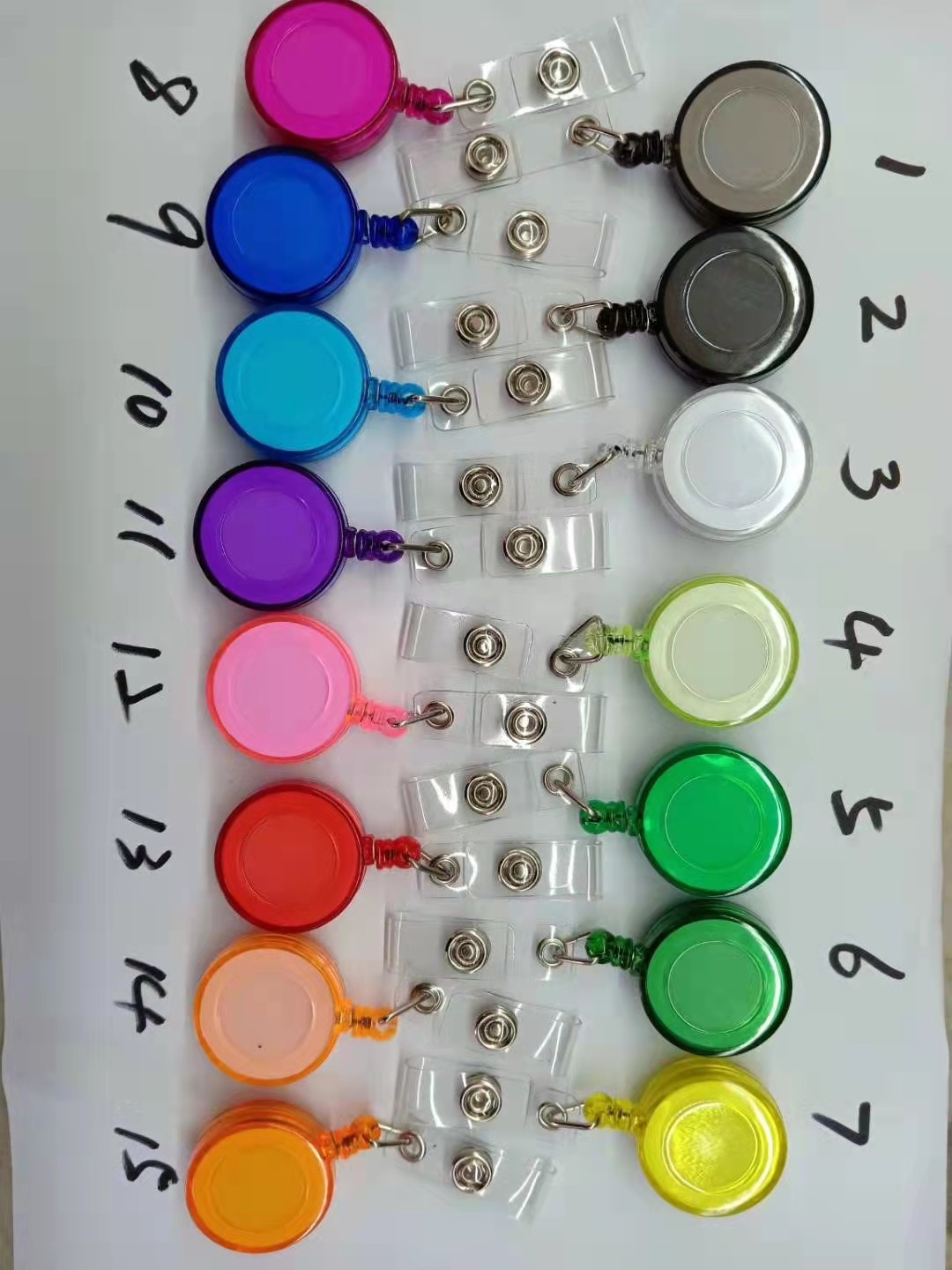 YOYO易拉扣，YOYO扣，工作证扣，新款带夹易拉扣，办公用品详情图3