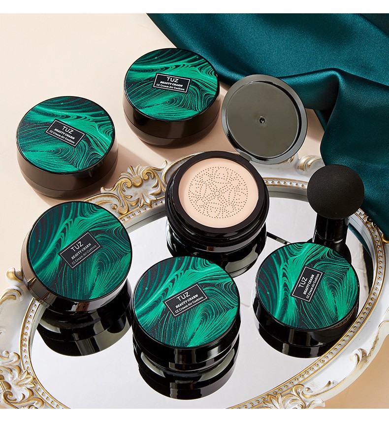 TUZ's charming and rejuvenating Cushion CC Cream Conceals, moisturizes and brightens the skin. The small mushroom hairstyle helps control oil for a long time. The same style as the Internet celebrity for both men and women detail image 15