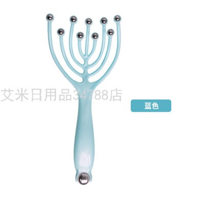 新款九爪头部按摩器八爪鱼头部滚珠按摩仪9爪10珠钢珠款详情图1