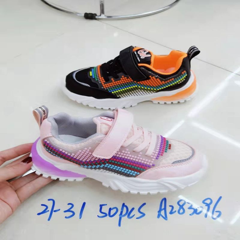 【洪亿鞋业】外贸批发 外贸批发 男女童时尚舒适百搭运动鞋休闲时尚男女童百搭运动鞋HY0585图