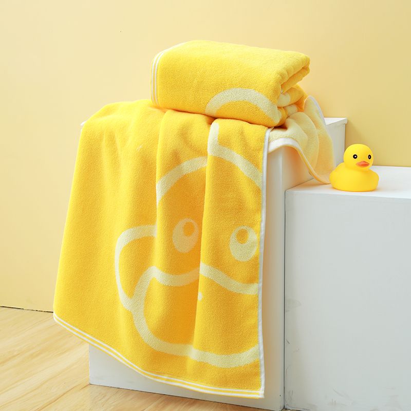 【 G.DUCK Big Set 】G.DUCK Hong Kong Little Duck Pure Cotton High-end Towel, Bath Towel and Children's Towel Three-piece Set Combination Specification image