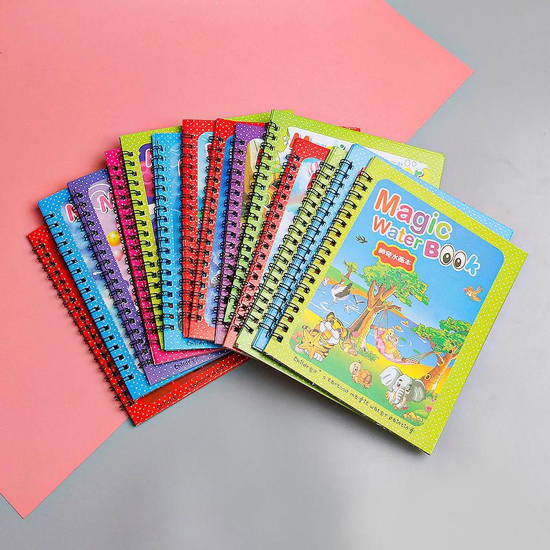Water painting book a set of reuse baby baby boys girls painting book colouring book Princess magic water painting book Item Picture