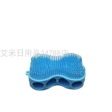 新款易握双面按摩洗澡刷 带手指孔洗澡沐浴刷 搓澡刷详情图3