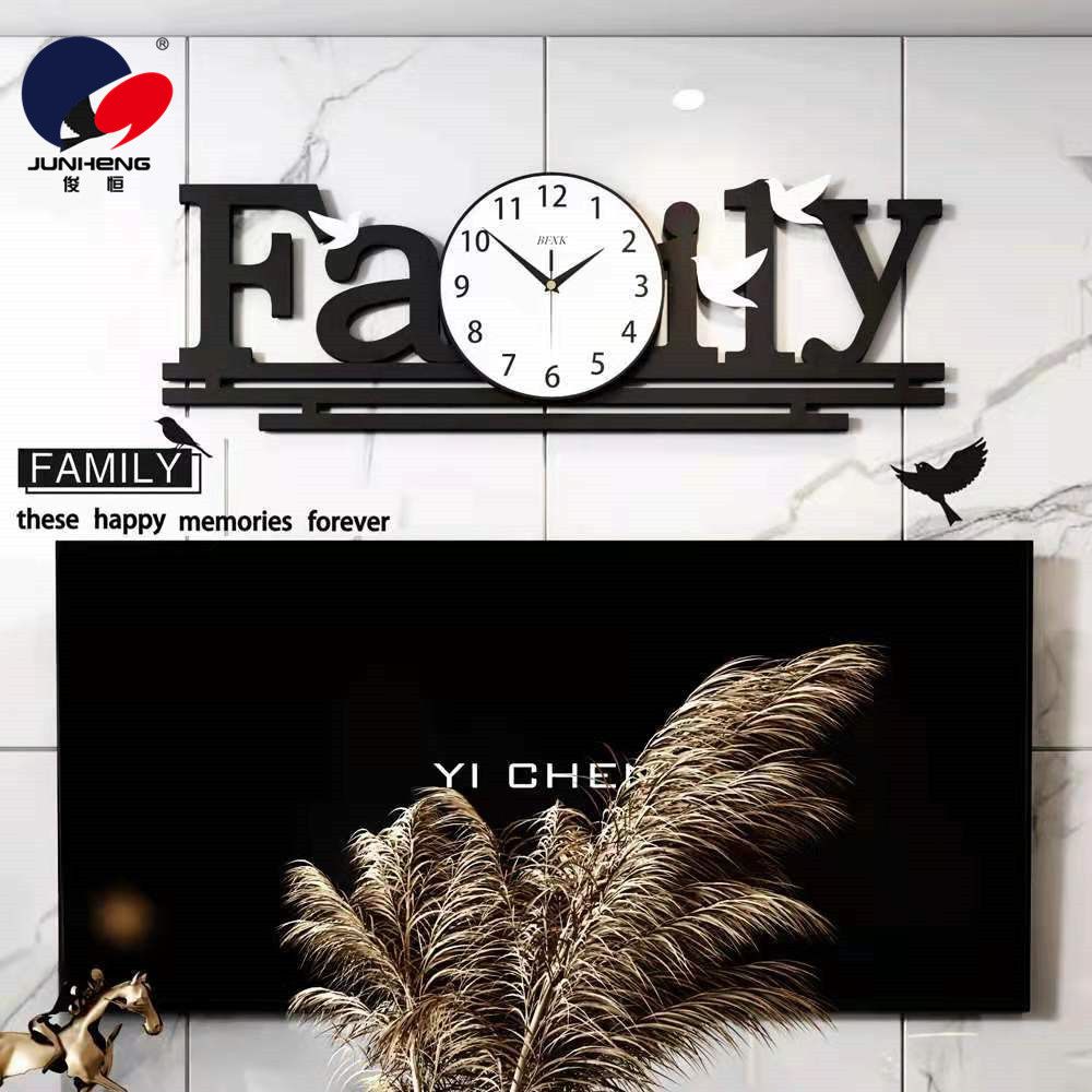 Nordic clock wall clock living room home light luxury wall clock creative fashion modern simple clock network red hanging wall