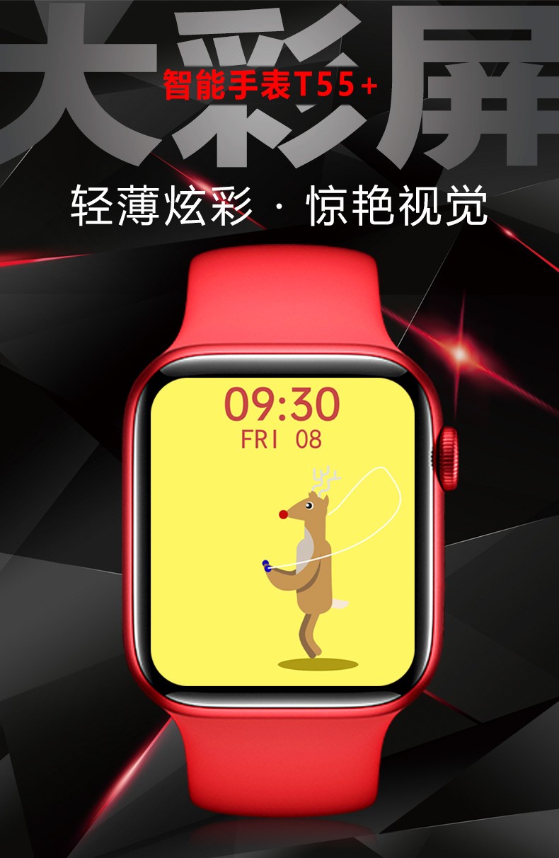 T55 智能手环 Android 5.0 SYD8810+FR3029 记步运动手表详情图1