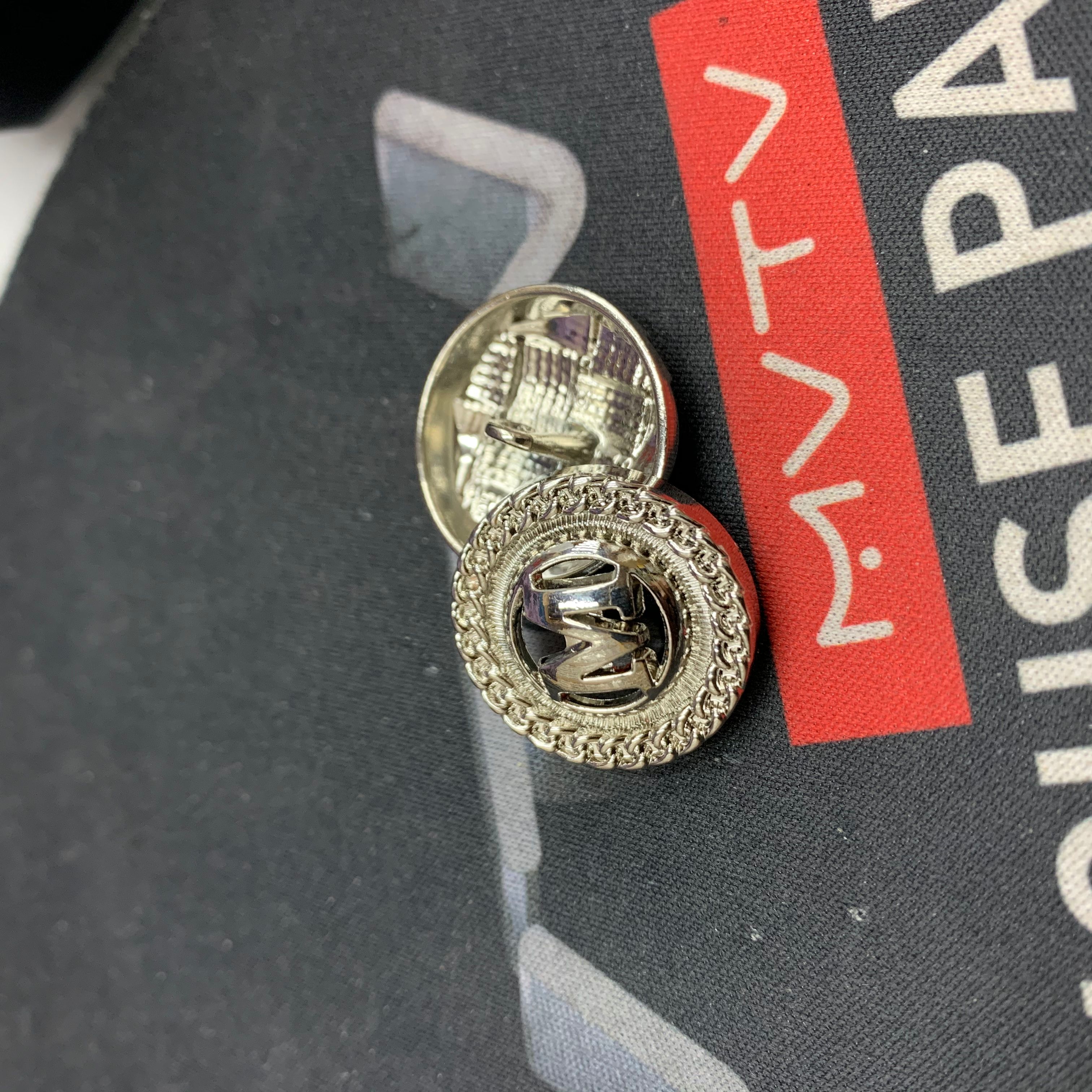 Alloy M letter hand stitched buckle rose gold thumbnail
