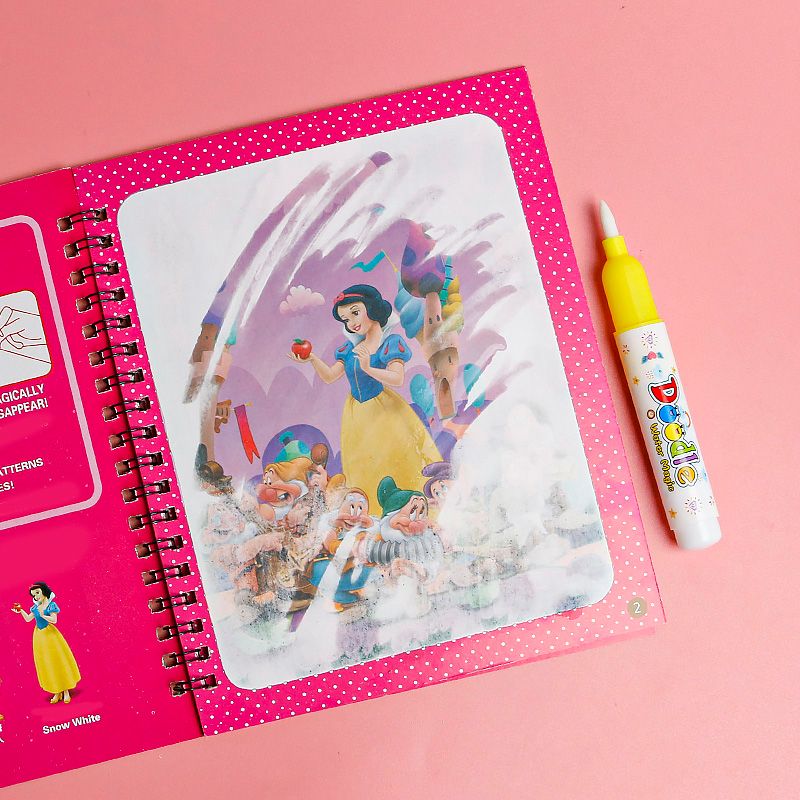 Water painting book a set of reuse baby baby boys girls painting book colouring book Princess magic water painting book Application Scenario