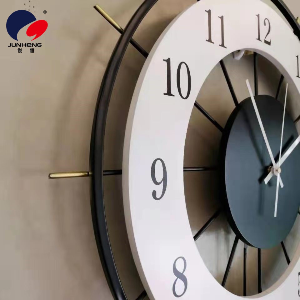 铁艺挂表，静音走时，简约风格，简欧时尚，家居装饰壁挂详情7