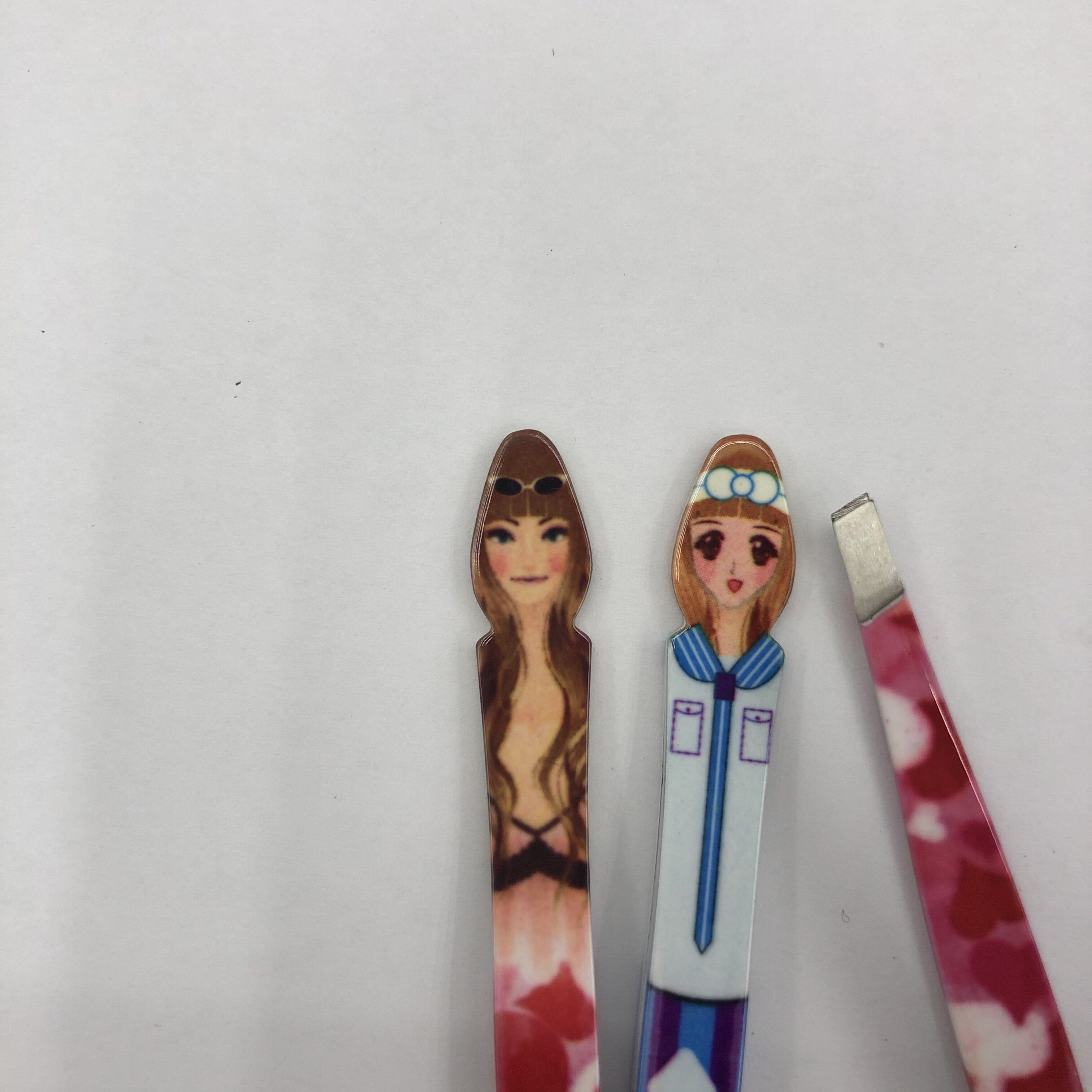 Stainless steel eyebrow clip Eyebrow clip Shaving eyebrow clip shaving knife plucking eyebrow clip plucking beard tweezers details Picture