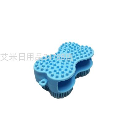 新款易握双面按摩洗澡刷 带手指孔洗澡沐浴刷 搓澡刷细节图
