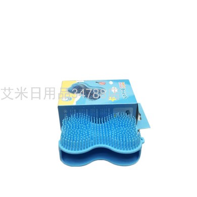 新款易握双面按摩洗澡刷 带手指孔洗澡沐浴刷 搓澡刷详情图2