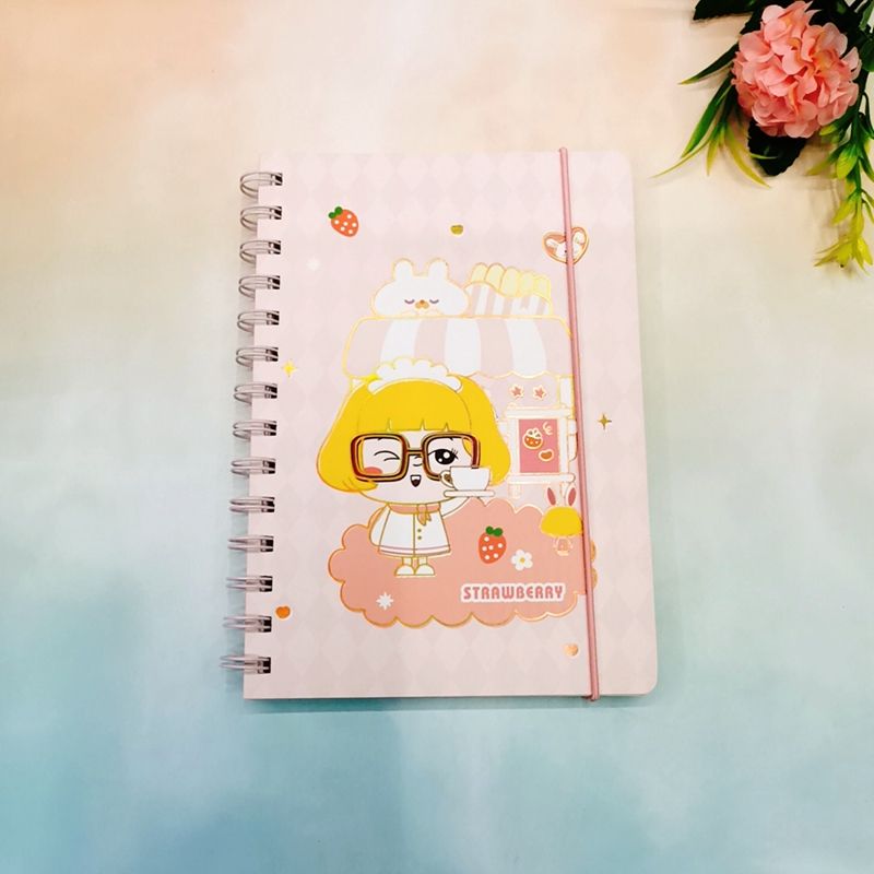 Flower horse 520 new girl heart coil book 36k binding pink good couple notebook cute hand tent book notepad thumbnail